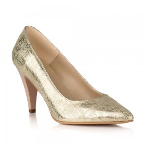 Pantofi piele naturala Olimpia Auriu Imprimat - sau Orice Culoare Pantofi piele naturala Olimpia Auriu Imprimat - sau Orice Culoare